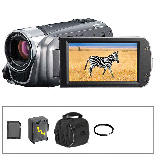 Canon VIXIA HF R200 Flash Memory Camcorder with Basic Accessory Kit