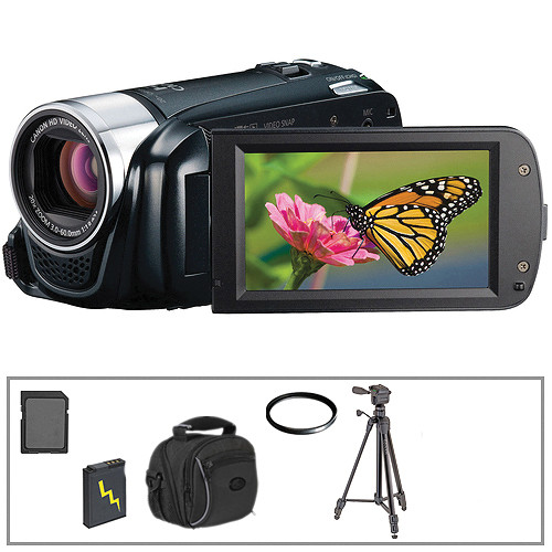 Canon VIXIA HF R21 Flash Memory Camcorder with Basic Accessory Kit