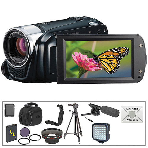 Canon VIXIA HF R21 Flash Memory Camcorder with Deluxe Accessory Kit