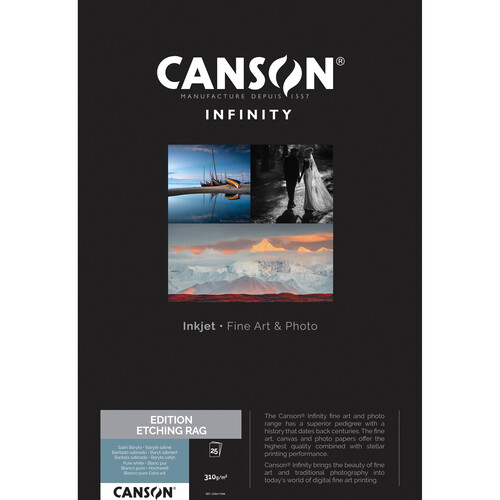 Canson Infinity Edition Etching Rag Paper (17 x 22", 25 Sheets)