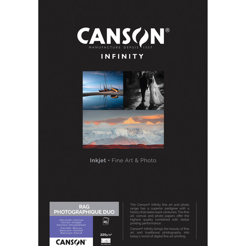 Canson Infinity Rag Photographique Duo Paper (8.5 x 11", 25 Sheets)