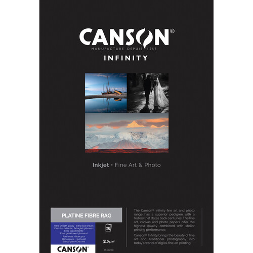 Canson Infinity Platine Fibre Rag Paper (11 x 17", 25 Sheets)