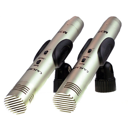 Cascade Microphones M39 Small Condenser Microphone (Stereo Pair, Silver)
