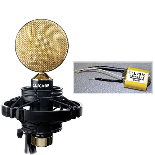 Cascade Microphones FAT HEAD II Ribbon Microphone (Black/Gold)