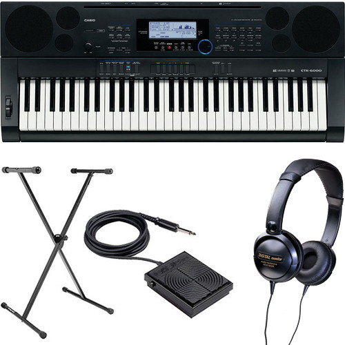 Casio CTK-6000 61-Key Keyboard Basics B&H Kit B&H Photo Video