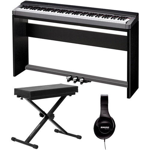Casio PX-150 88-Key Piano Home Studio Bundle (Black) B&H Photo