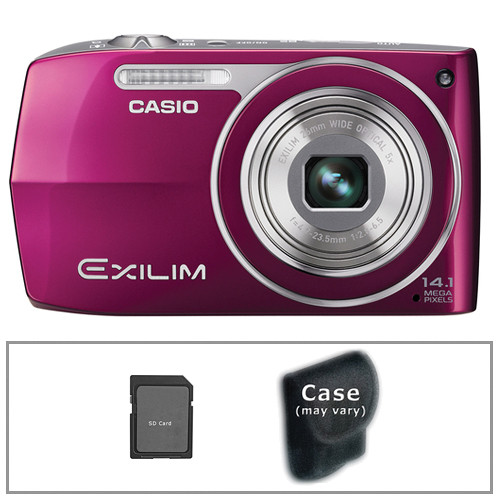 Casio EXILIM EX-Z2000 Digital Camera with Basic Accessory Kit (Red)