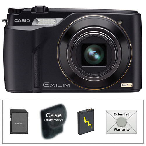 Casio Exilim EX-FH100 Digital Camera with Deluxe Accessory Kit