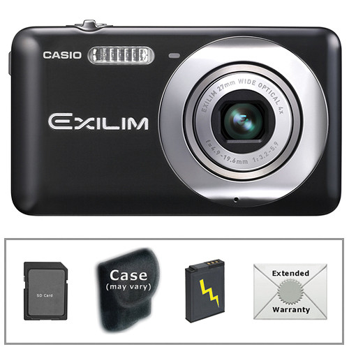 Casio Exilim EX-Z800 Digital Camera with Deluxe Accessory Kit (Black)