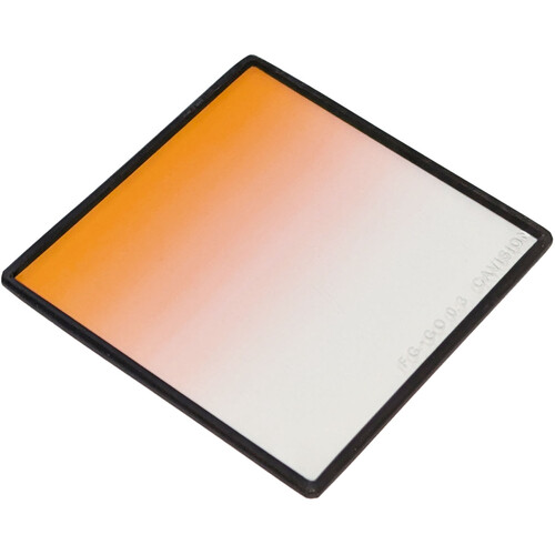 Cavision 3 x 3" Soft-Edge Graduated Orange 0.3 Filter (1-Stop)