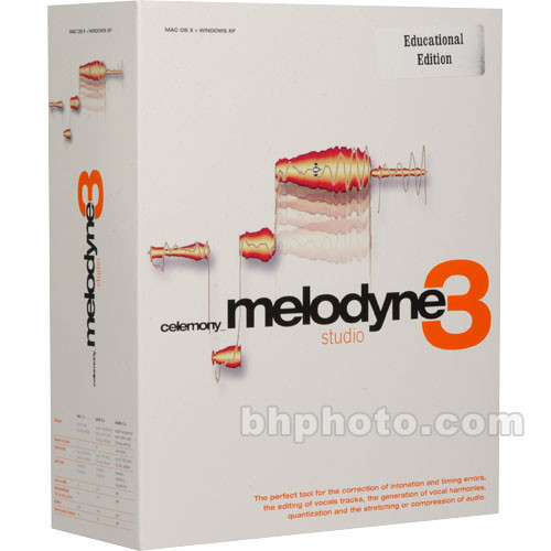 Celemony Melodyne3 Studio - Pitch Shifting and Time Stretching Software (Educational Discount)