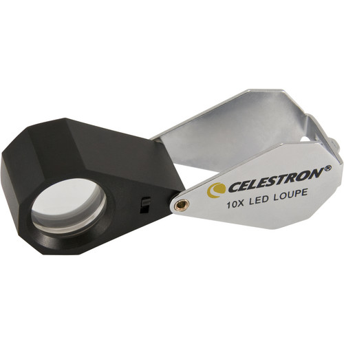 Celestron 44801 Mini Handheld Illuminated Magnifier (10x)