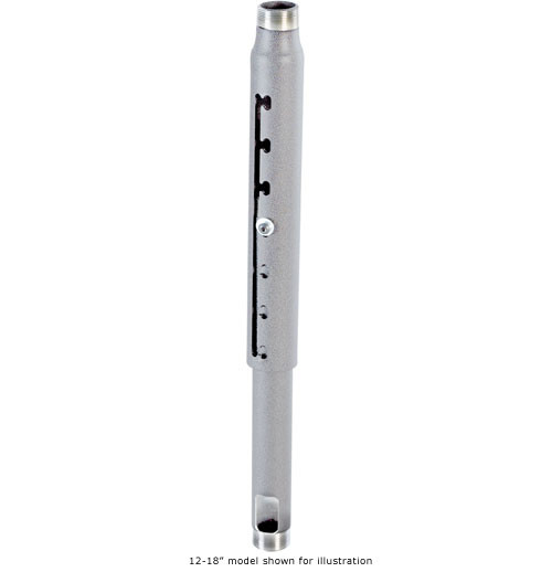 Chief CMS-018024S 18-24" Speed-Connect Adjustable Extension Column (Silver)