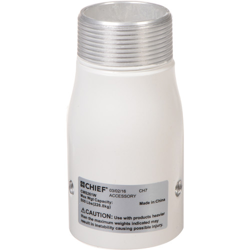 Chief CMS261W Column Cut-Off Adapter (White)