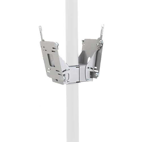 Chief FDP-4207S Dual Small Flat Panel Display Pole Mount (Silver)