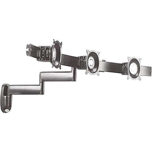 Chief Triple Horizontal Monitor Arm Wall Mount (Silver)
