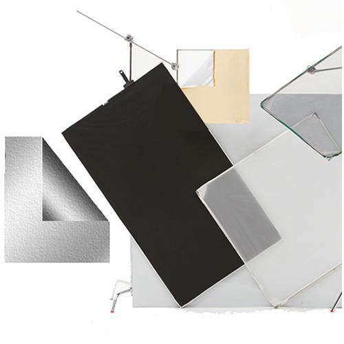 Chimera Panel Fabric for Frame (Black/Silver, 42 x 42")