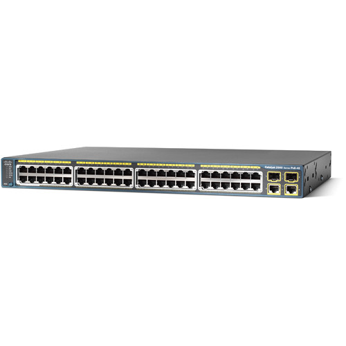 Cisco Catalyst 2960 48 PoE Ports 2 SFP & 2 10/100/1000 Uplinks Switch
