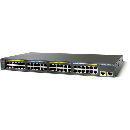 Cisco Catalyst 2960 48 Port 2 10/100/1000 Uplink Switch with LAN Base Image