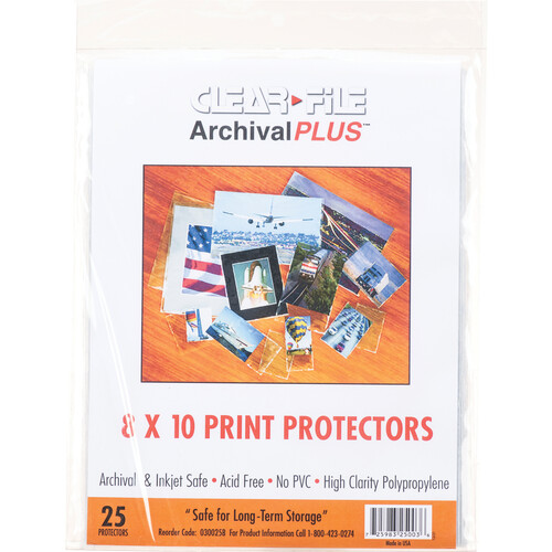 ClearFile Print Protector (8 x 10", 25-Pack)