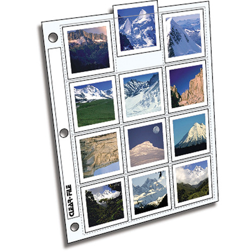 ClearFile Archival-Plus Slide Page, 6x6/6x7cm - 100 Pack