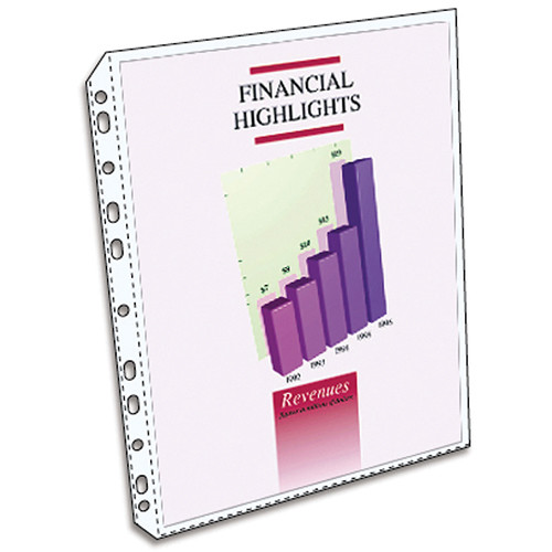 ClearFile Archival-Plus Print Page, Holds Two 8.5 x 11" Prints - 25 Pack