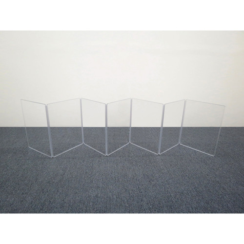 ClearSonic A18 7-Section Acrylic Drum Shield with Flexible Full-Length Hinges and Cable Cutouts