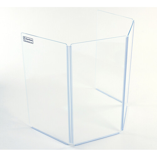 ClearSonic A2 4-Section Acrylic Amp Shield with Flexible Full-Length Hinges and Cable Cutouts