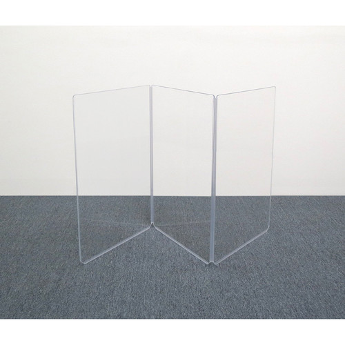 ClearSonic A3 3-Section Acrylic Amp Shield with Flexible Full-Length Hinges and Cable Cutouts