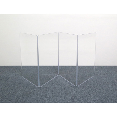 ClearSonic A3 4-Section Acrylic Amp Shield with Flexible Full-Length Hinges and Cable Cutouts