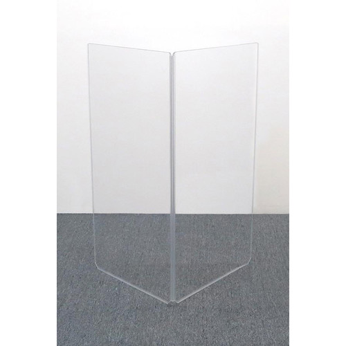 ClearSonic A4 2-Section Acrylic Drum Shield with Flexible Full-Length Hinges and Cable Cutouts