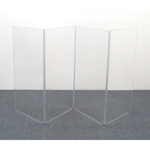 ClearSonic A4 4-Section Acrylic Drum Shield with Flexible Full-Length Hinges and Cable Cutouts