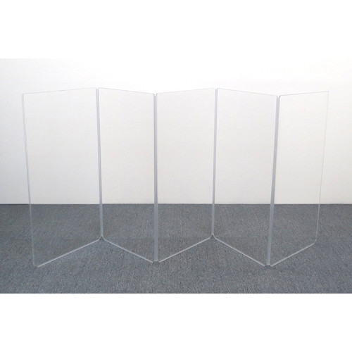 ClearSonic A4 5-Section Acrylic Drum Shield with Flexible Full-Length Hinges and Cable Cutouts
