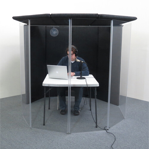 ClearSonic IsoPac I Voice-Over/Translation Booth (Dark Gray)