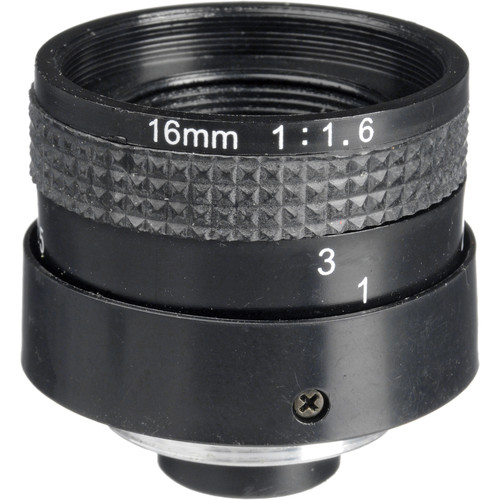 Clover Electronics LENS 160 1/3" C Mount 16mm f/2.0 Lens