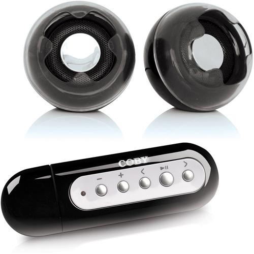 Coby MP20016 USB-Stick MP3 Player with Stereo Speaker System