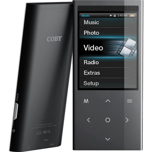 Coby MP767-8G 2.4" Touch Pad Video MP3 Player