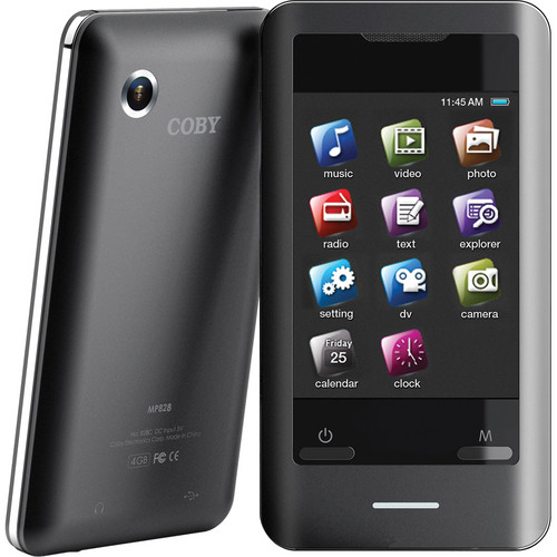 Coby 8GB MP828-8G 2.8" Touchscreen Video MP3 Player