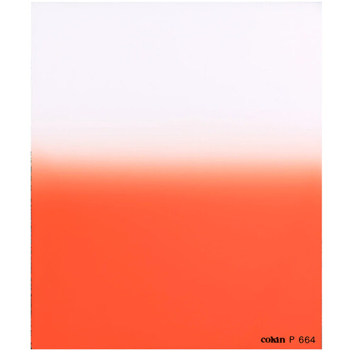 Cokin P664 Graduated Fluorescent Red 1 Resin Filter