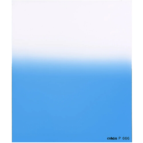 Cokin P666 Graduated Fluorescent Blue 1 Resin Filter