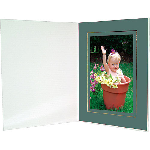 Collector's Gallery Premium Event Photo Folder for 4 x 6" Print, Model (Portrait Format)  PF5302-46  (Pine Green)