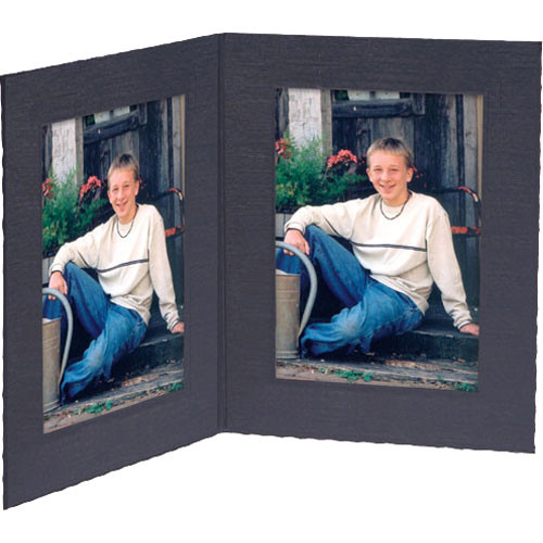 Collector's Gallery Double View Folder-Contemporary Style without Foil Border , Model PF5402-46 -for 4 x 6" Prints (Portrait Format)