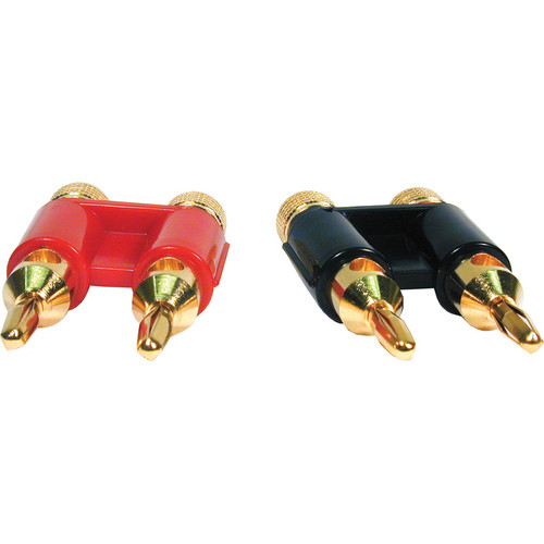 Comprehensive Double Banana Plug Audio Connectors (2 Piece Set)