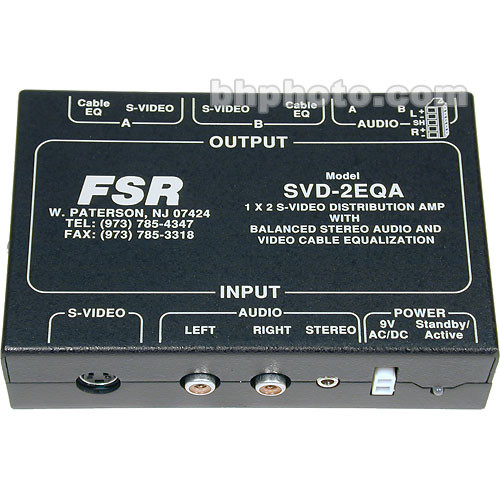 Comprehensive CVG-SVA2LD Y/C Video, Stereo Audio Line Driver DA