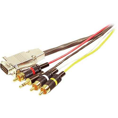 Comprehensive VGA Male, 3 RCA, & 1 Stereo Mini Plug on Each End - 25' (7.62m)
