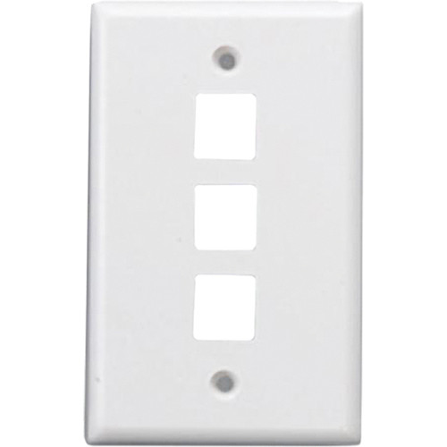Comprehensive WP-FP3WHT Keystone 3 Port Faceplate (White)