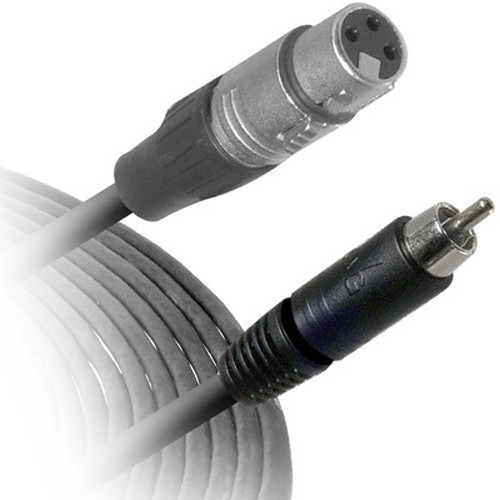 Comprehensive EXF 3-Pin XLR Female to RCA Male Cable - 10'