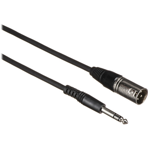 Comprehensive EXF Series 1/4" TRS Male to 3-Pin XLR Male Cable - 10'