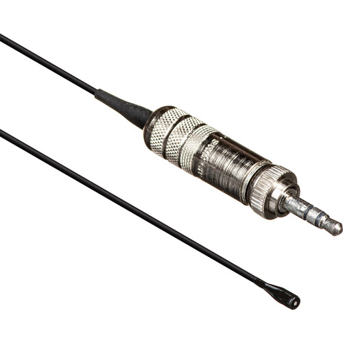 Countryman B6 Omni Lavalier Mic, Very Low Sens, with Hardwired 3.5mm Locking Connector for Sennheiser Wireless Transmitters (Black)