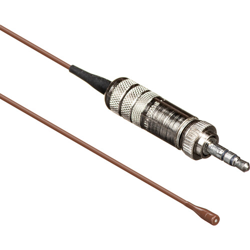 Countryman B6 Omni Lavalier Mic, Very Low Sens, with Hardwired 3.5mm Locking Connector for Sennheiser Wireless Transmitters (Cocoa)
